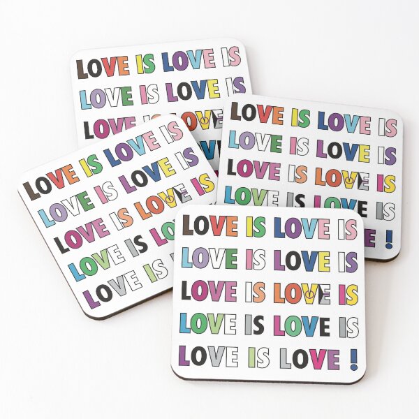 Item preview, LOVE IS LOVE IS LOVE IS LOVE  designed and sold by Gingerbreaded.
