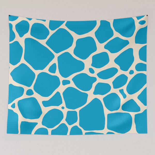Item preview, Blue Giraffe Animal Print designed and sold by WandaStar.