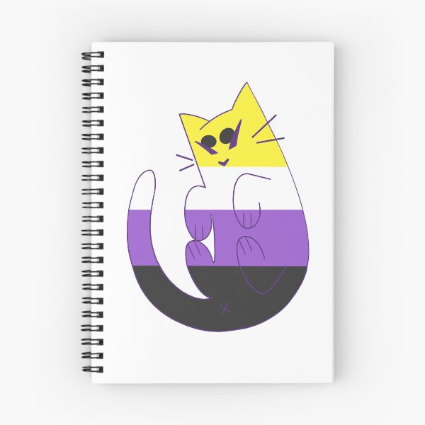Item preview, Nonbinary Pride Cat designed and sold by maxxinewellimus.