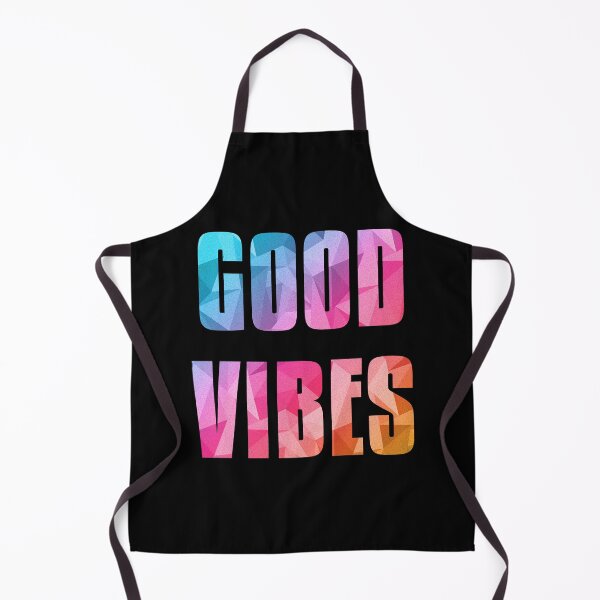 Item preview, GOOD VIBES - Text design with Low Poly Triangle Pattern Overlay - Retro Vaporwave Colors designed and sold by dylanxh.