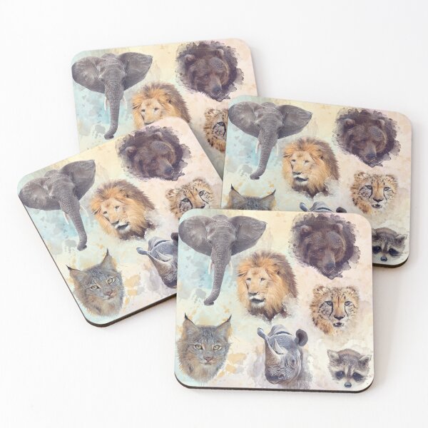 Item preview, Digital illustration of animals background designed and sold by svetlanna.