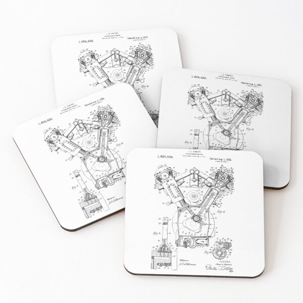 Item preview, Internal Combustion Engine Technical Patent Drawing designed and sold by RustyForks.