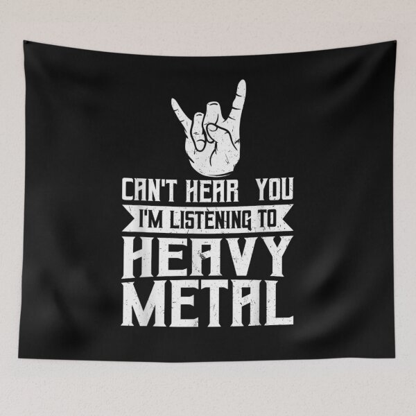 Item preview, I'm Listening To Heavy Metal Heavy Metal designed and sold by irmadawn22.