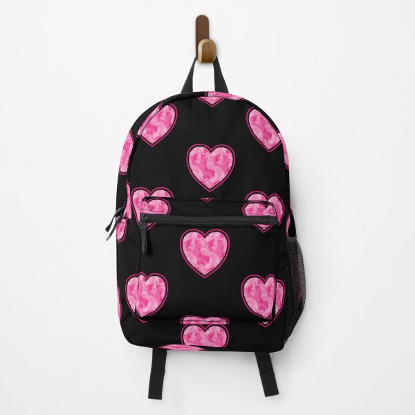 Item preview, Heart with Low Poly Triangle Pattern Overlay - Pink designed and sold by dylanxh.