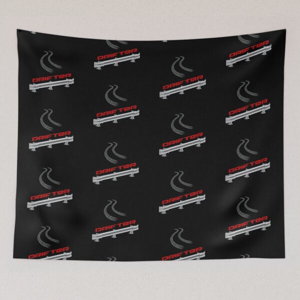 Item preview, “Drifter” Guardrail! Red (on Black) designed and sold by epinkb.