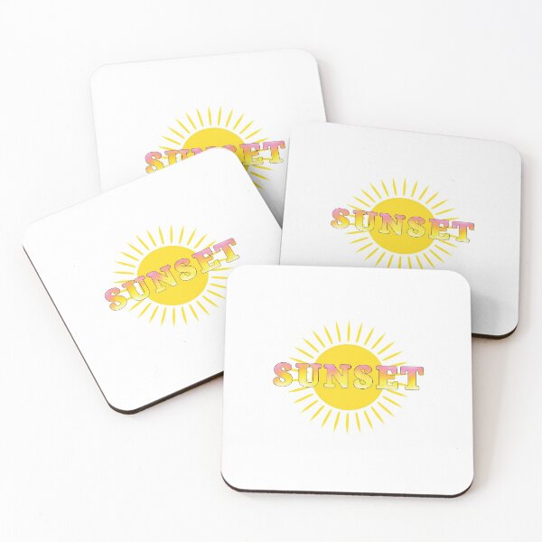 Item preview, Yellow sun with sunset colours within the word SUNSET designed and sold by Ninja Design Printable.