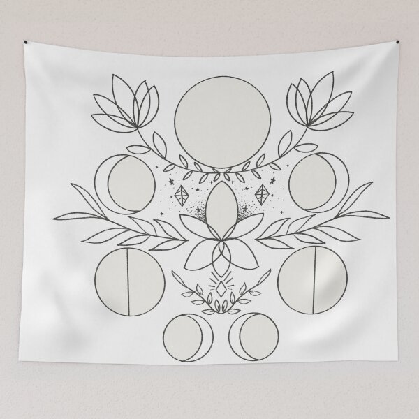 Item preview, Moon phases symmetrical pattern designed and sold by Jpsmyth.