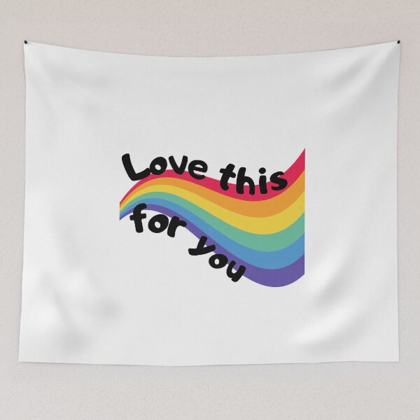 Item preview,  Love this for you, vintage colors, LGBTQ flag designed and sold by Smileycreation.