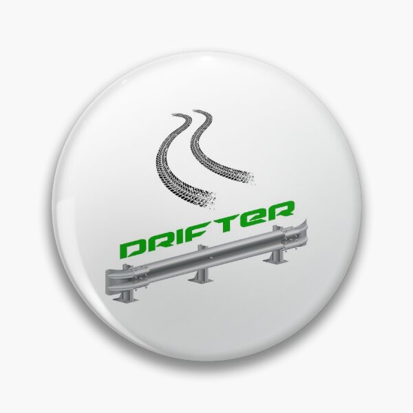 Item preview, “Drifter” Guardrail! Green (on White) designed and sold by epinkb.