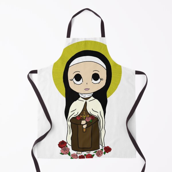 Item preview, Saint Therese Lisieux the Little Flower Cute Anime Chibi designed and sold by TheCatholicLady.