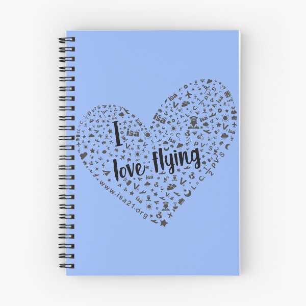 Item preview, I Love Flying on a blue sky day designed and sold by The International Society of Women Airline Pilots.