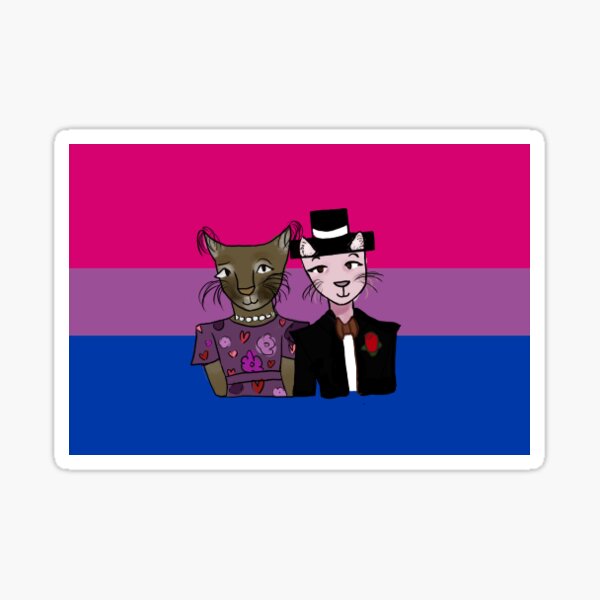 Floppa And Bingus Bi Flag Sticker For Sale By Tandooarts Redbubble