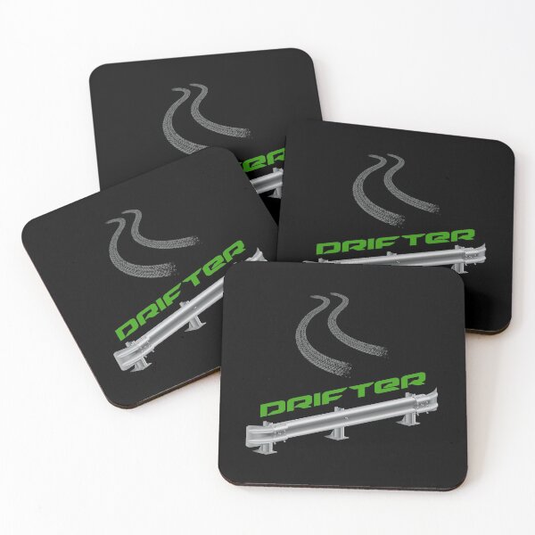 Item preview, “Drifter” Guardrail! Green (on Black) designed and sold by epinkb.