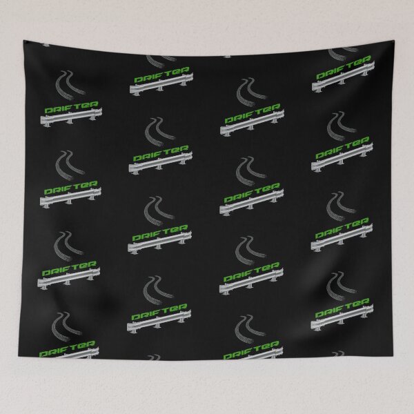 Item preview, “Drifter” Guardrail! Green (on Black) designed and sold by epinkb.