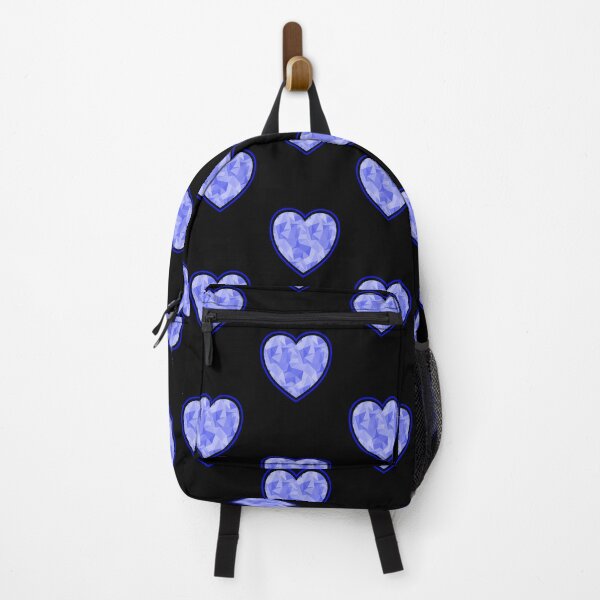 Item preview, Heart with Low Poly Triangle Pattern Overlay - Blue designed and sold by dylanxh.