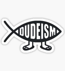The Dude Fish Sticker