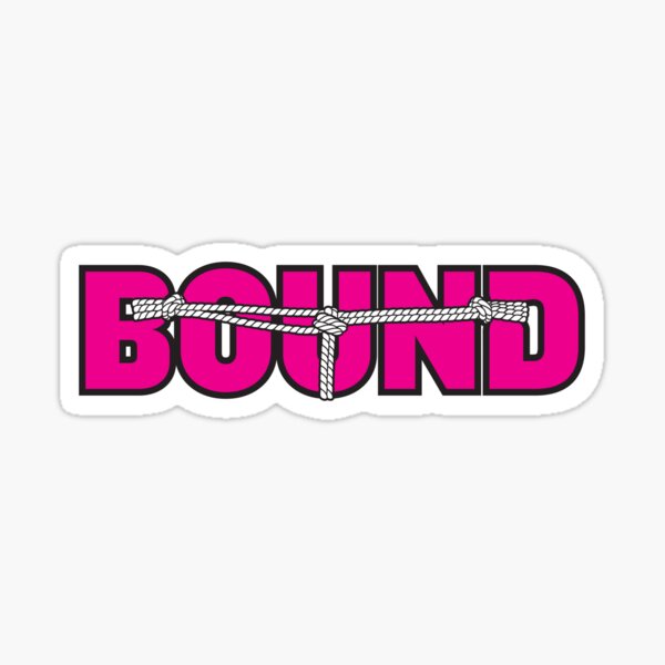 Bound BDSM Fetish Logo Sticker