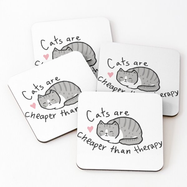 Item preview, Cats are cheaper than therapy designed and sold by shuemer.