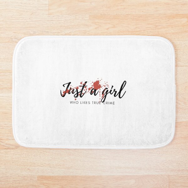 Item preview, Just a girl who likes true crime splatter sticker designed and sold by MotherOfBears.