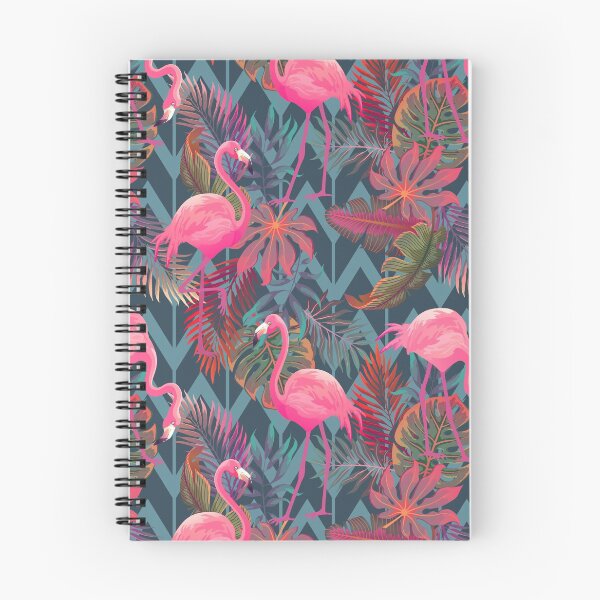 Item preview, flamingo pink tropical pattern designed and sold by mark ashkenazi.
