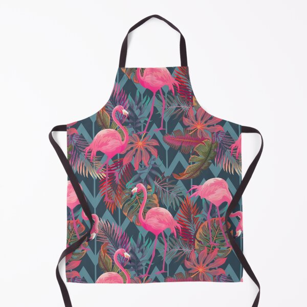Item preview, flamingo pink tropical pattern designed and sold by mark ashkenazi.