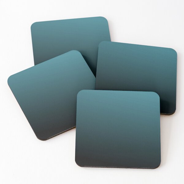 Item preview, Teal Green and Black Gradient Ombre designed and sold by Gsallicat.