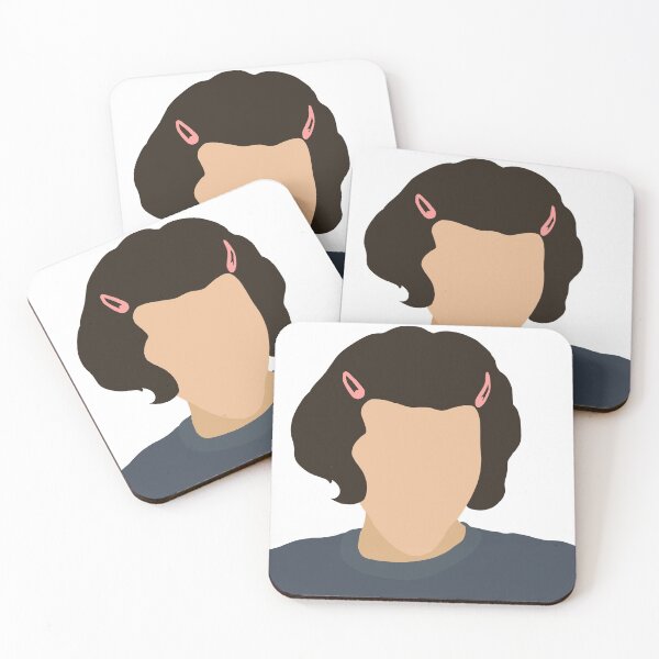 Item preview, Conan gray with pink hair clips designed and sold by Liluna.