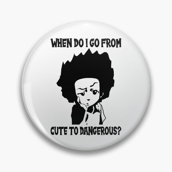 Artikelvorschau, Huey von süß bis gefährlich The Boondocks Sitcom schwarz-weiß and entworfen und verkauft von DuboisMarion.