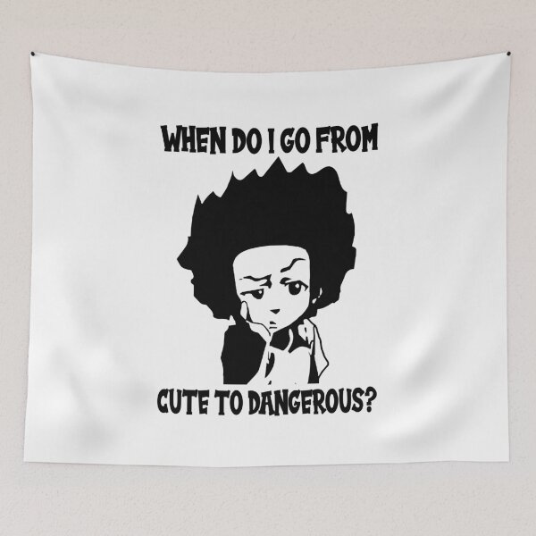 Item preview, Huey from cute to dangerous The boondocks sitcom black and white designed and sold by DuboisMarion.