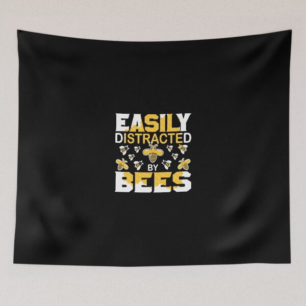 Item preview, Beekeeping Beekeeper Easily Distracted By Bees Quote Gift Pullover Hoodie designed and sold by emorestste.