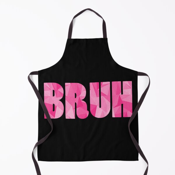 Item preview, BRUH - Text design with Low Poly Triangle Pattern Overlay - Pink designed and sold by dylanxh.