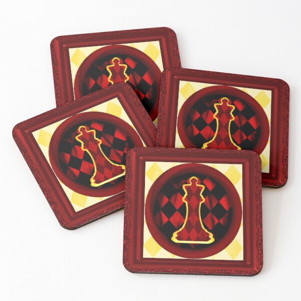 Item preview, Chess Set - The Red Harlequin King MS ™ designed and sold by DuskWingArts.