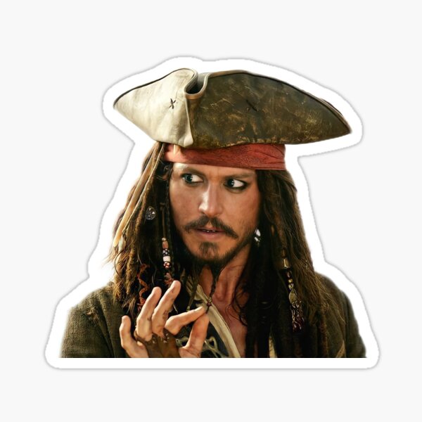 Jack Sparrow Fluch der Karibik Sticker