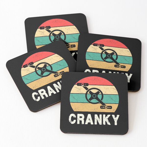 Item preview, Cranky - Funny Cyclist Retro Distressed Look! designed and sold by Bubble Co Clothing and Accessories.