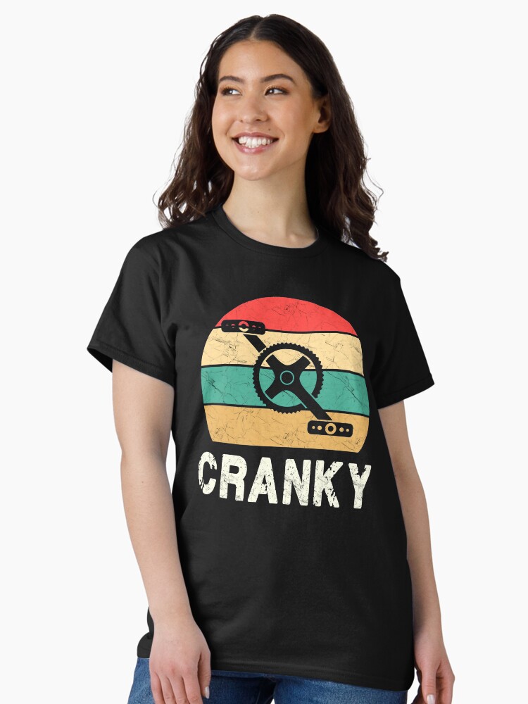 Thumbnail 1 of 7, Classic T-Shirt, Cranky - Funny Cyclist Retro Distressed Look! designed and sold by m1kels.