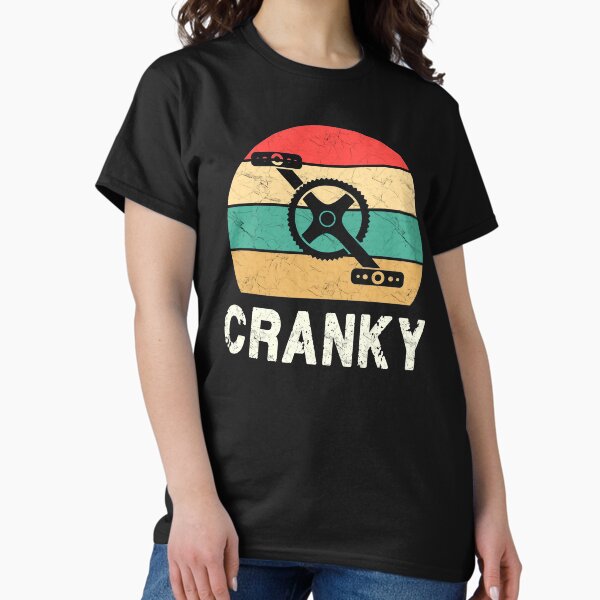Item preview, Cranky - Funny Cyclist Retro Distressed Look! designed and sold by Bubble Co Clothing and Accessories.