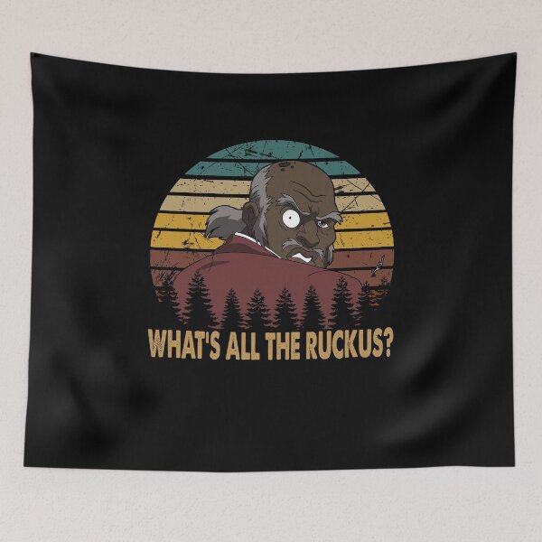 Item preview, What's all the Ruckus quote The Freeman from The boondocks sitcom vintage designed and sold by DuboisMarion.
