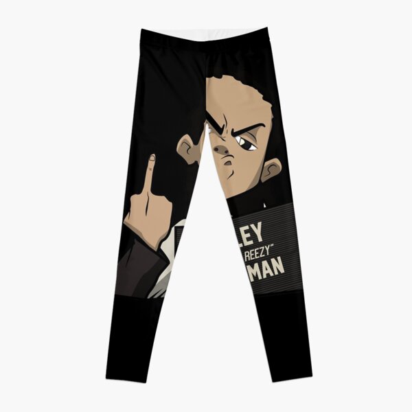 Huey and Riley Damn The Freeman from The boondocks funny art Leggings  sold by BilFerguson, SKU 41156617