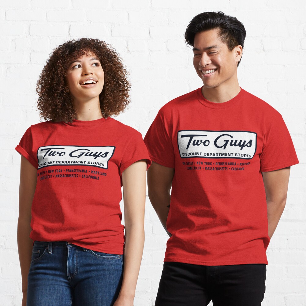 Two Guys Department Stores Essential T-Shirt for Sale by TeeArcade84