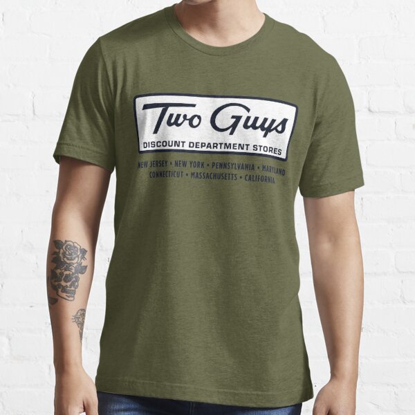 Two Guys Department Stores Essential T-Shirt for Sale by TeeArcade84