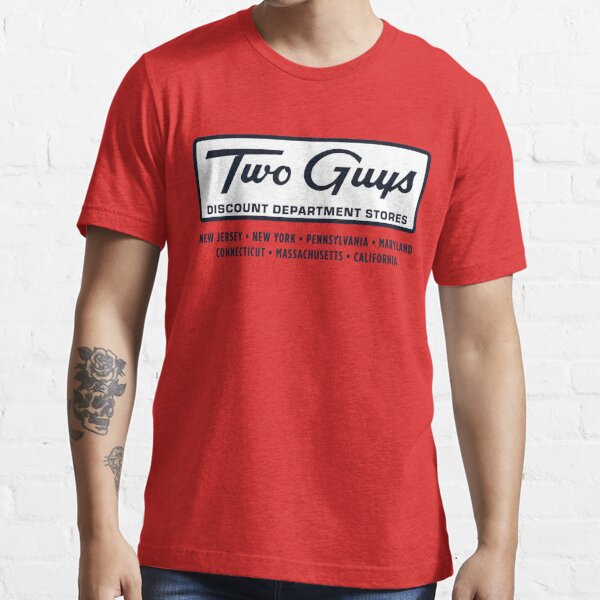 Two Guys Discount Department Stores T-shirt for Sale by TeeArcade84 | Redbubble | discount store t-shirts - retro stores t-shirts - defunct retail t-shirts