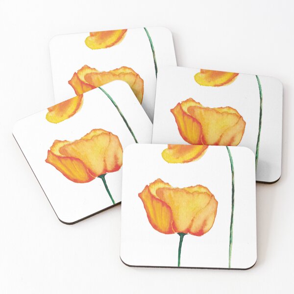 Item preview, yellow poppies designed and sold by MarthaCoba.