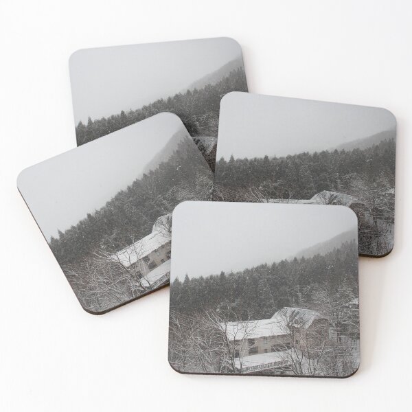 Item preview, Hakuba village in snow designed and sold by leahpoznovia.