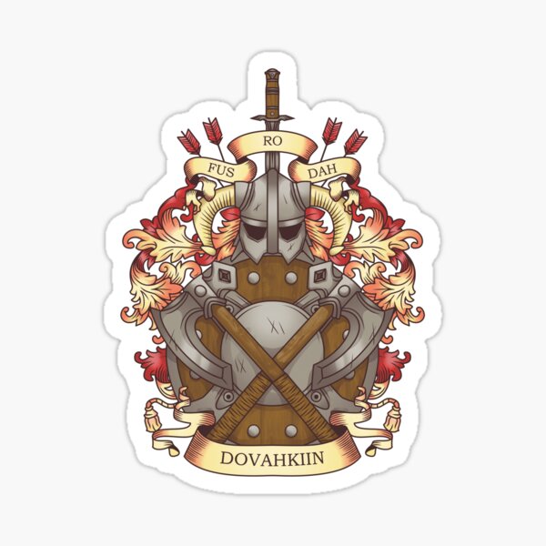Dovah-crest Sticker