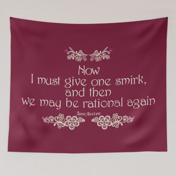 Item preview, One Smirk- Lace Jane Austen Quote designed and sold by MissBennett.