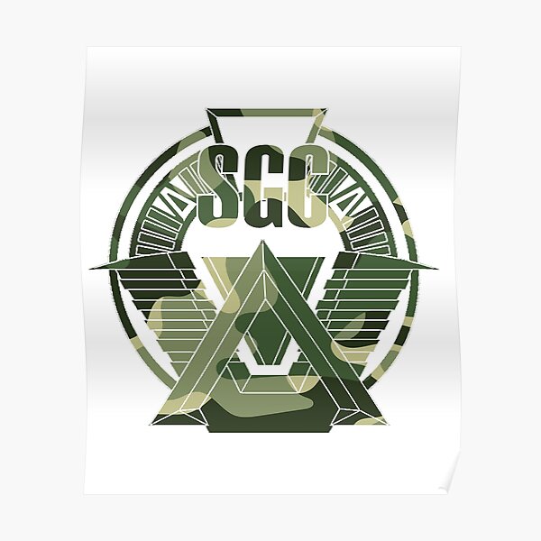 Patch camo Stargate sgc, t-shirt camo stargate sg-1 Poster