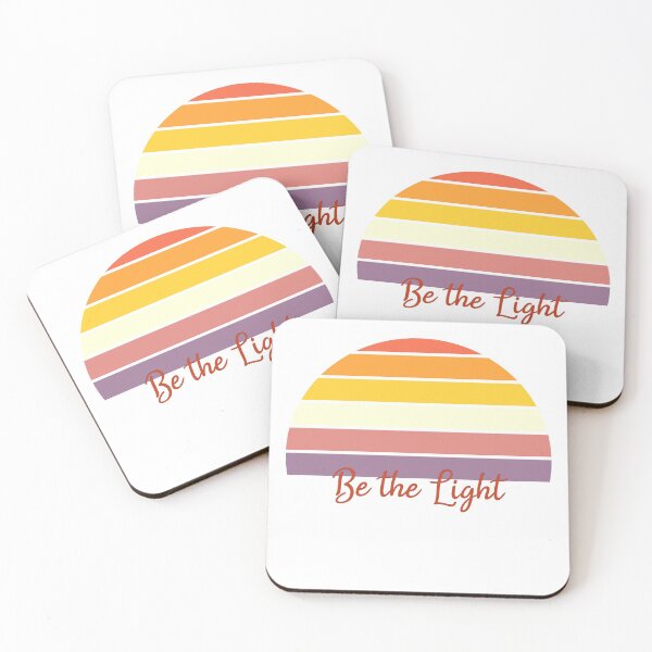 Item preview, Be the Light - Retro Sunset designed and sold by Fiona-Lynn Designs.