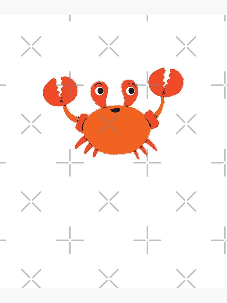 "Happy Crab" Poster by Xpressnme Redbubble