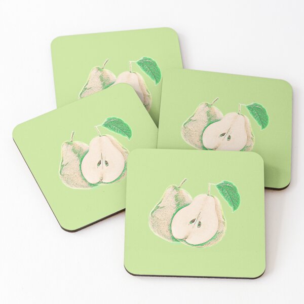 Item preview, Green pear print item designed and sold by Signaturestudio.