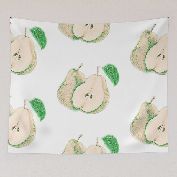 Item preview, Green pear print item designed and sold by Signaturestudio.